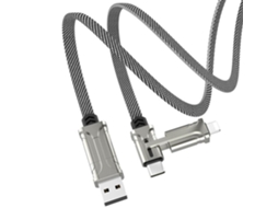 HURRISE 4 em 1 Tipo C Pd 60W Cabo de Carregamento Rápido para Ios