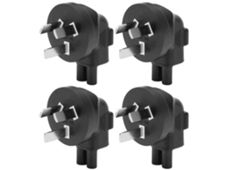 Conjunto De 4 Adaptadores Energia Universais Com Plugue Au 3 Pinos Para Iec 320 C5, Padrão Australiano, Para Computador, 100, 250v