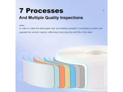 Papel Etiqueta Térmico Resistente À Água 12x40mm 160 Folhas