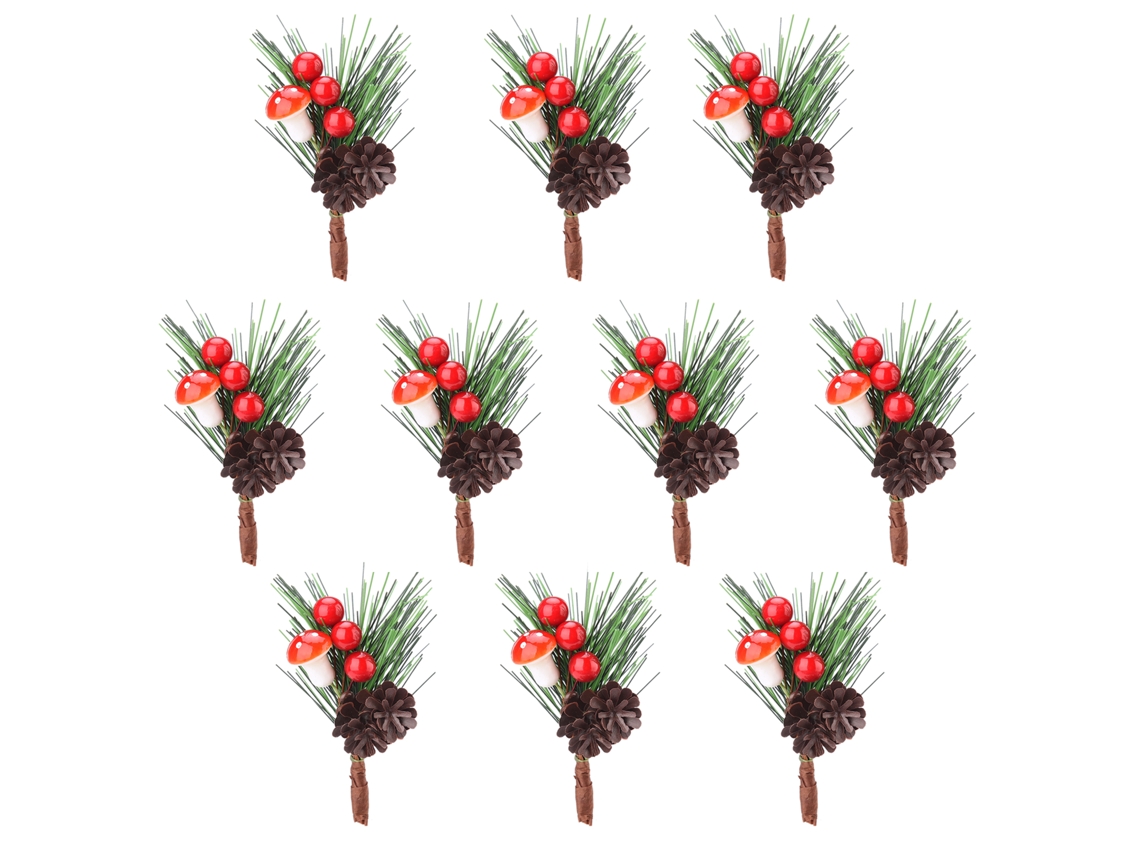 Decorações Natalinas Laxiscreed Pack De 2 Ou 10 Enfeites Festivos Para Árvore De Natal