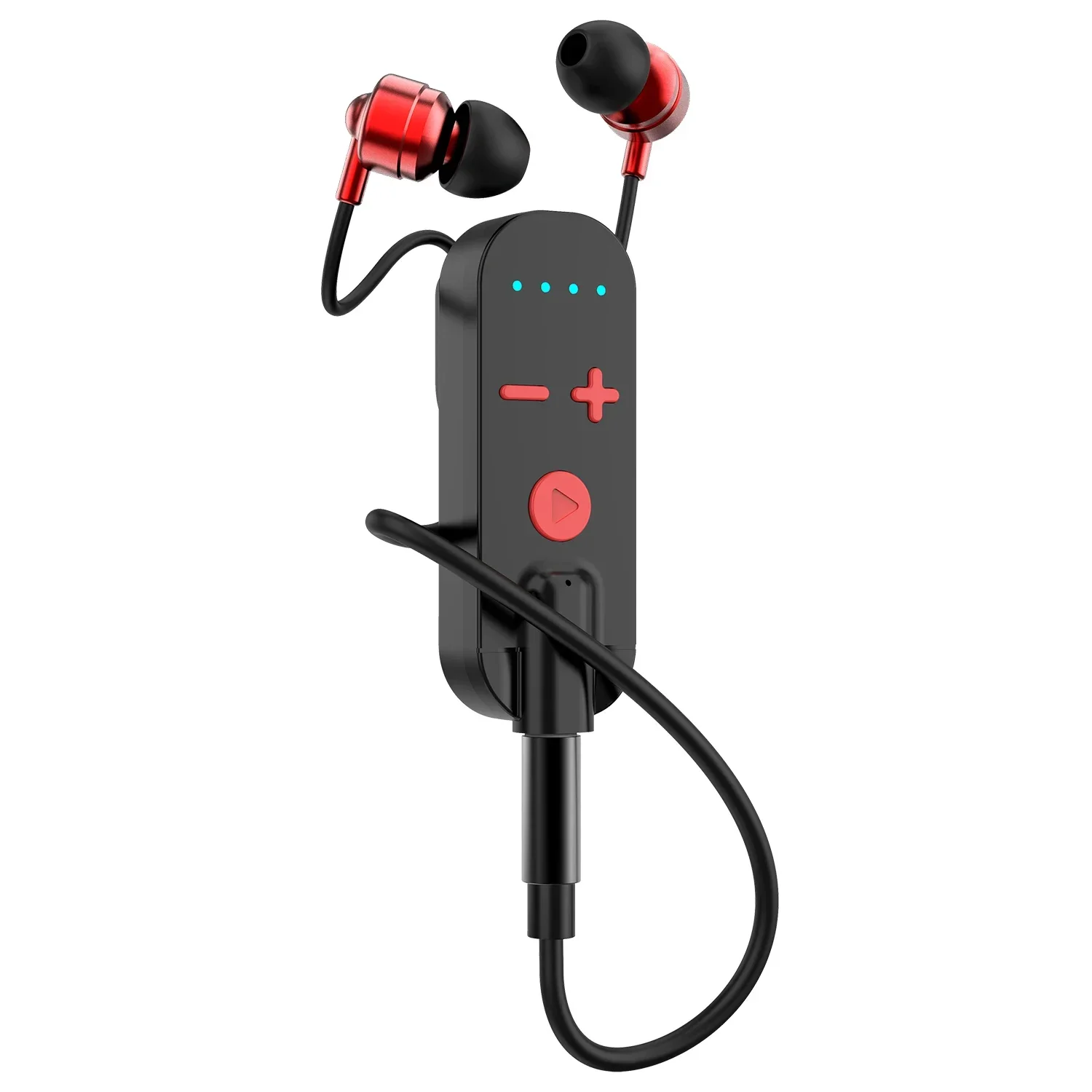 (vermelho) Fone De Ouvido Bluetooth Com Clipe Para Uso Ao Dirigir E Praticar Esportes.