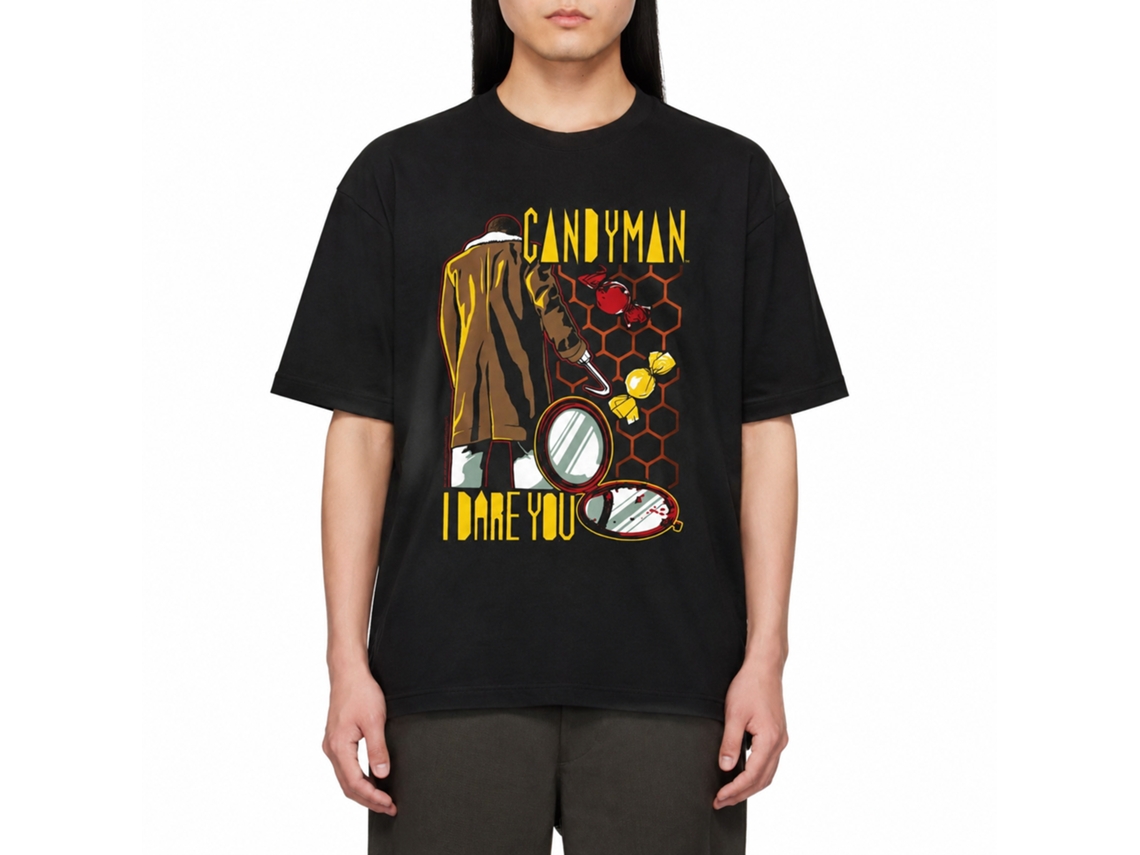 Rockinstone Candyman Storybook Style Black Adult T-shirt Size:s