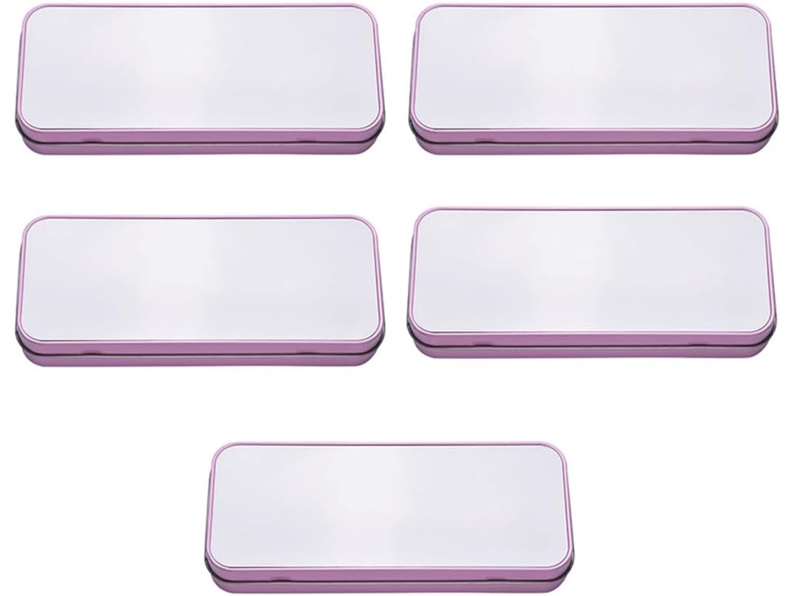 Conjunto De 5 Estojos Metálicos Sublimáveis Para Impressão Por Transferência Térmica, Ideais Para Lá Gokoco