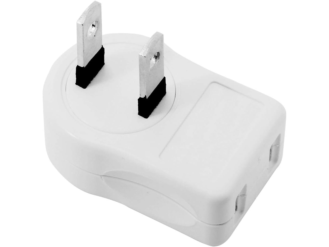 Adaptador De Tomada Elétrica Eua 1, 15p 2 Polos Tomadas 90° Esquerda E Direita