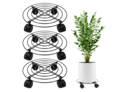 Suportes de Planta com Rodas, 27cm, Móveis para Jardim Primerox