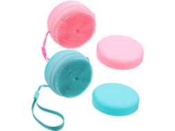 Conjunto De 2 Escovas Silicone Plafope, Escova De Massagem Suave Para Esfoliação Corporal E Facial, Anticaspa, Com
