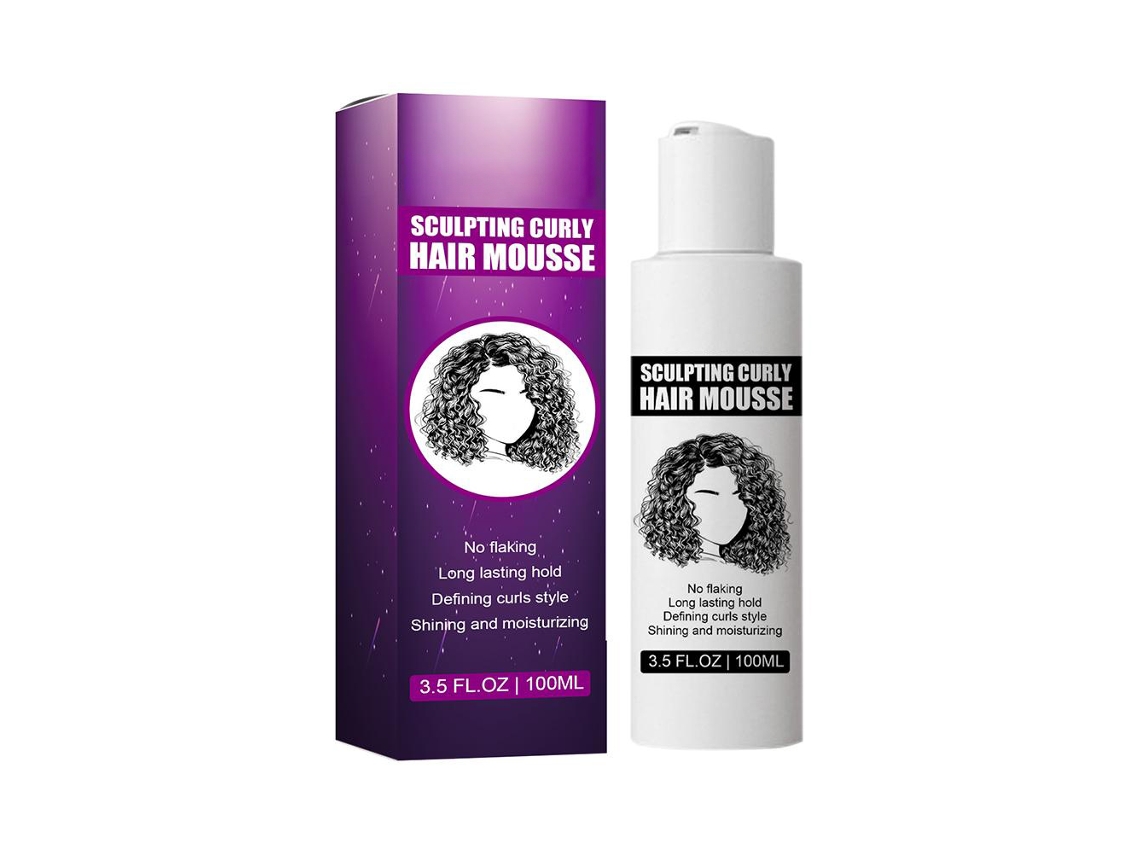 Mousse Modeladora De Cabelo Cacheado Curl Boost Cream - Hidrata, Define E Controla Frizz 100ml