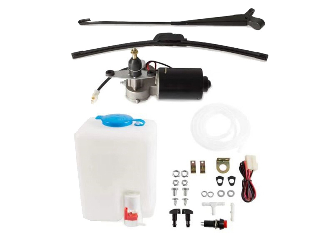 Motor Elétrico de 12v para Limpa pára brisas Utv Inclui Kit Bomba de Água Compatível com Utv Ranger, Rzr 570, 800, 900 e 1000