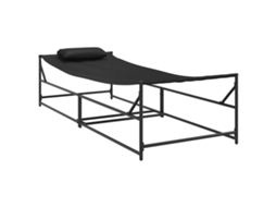Conjunto 2 Móveis De Jardim Vidaxl Antracite Aço Revestido A Pó (199 X 80 X 50,5 Cm)