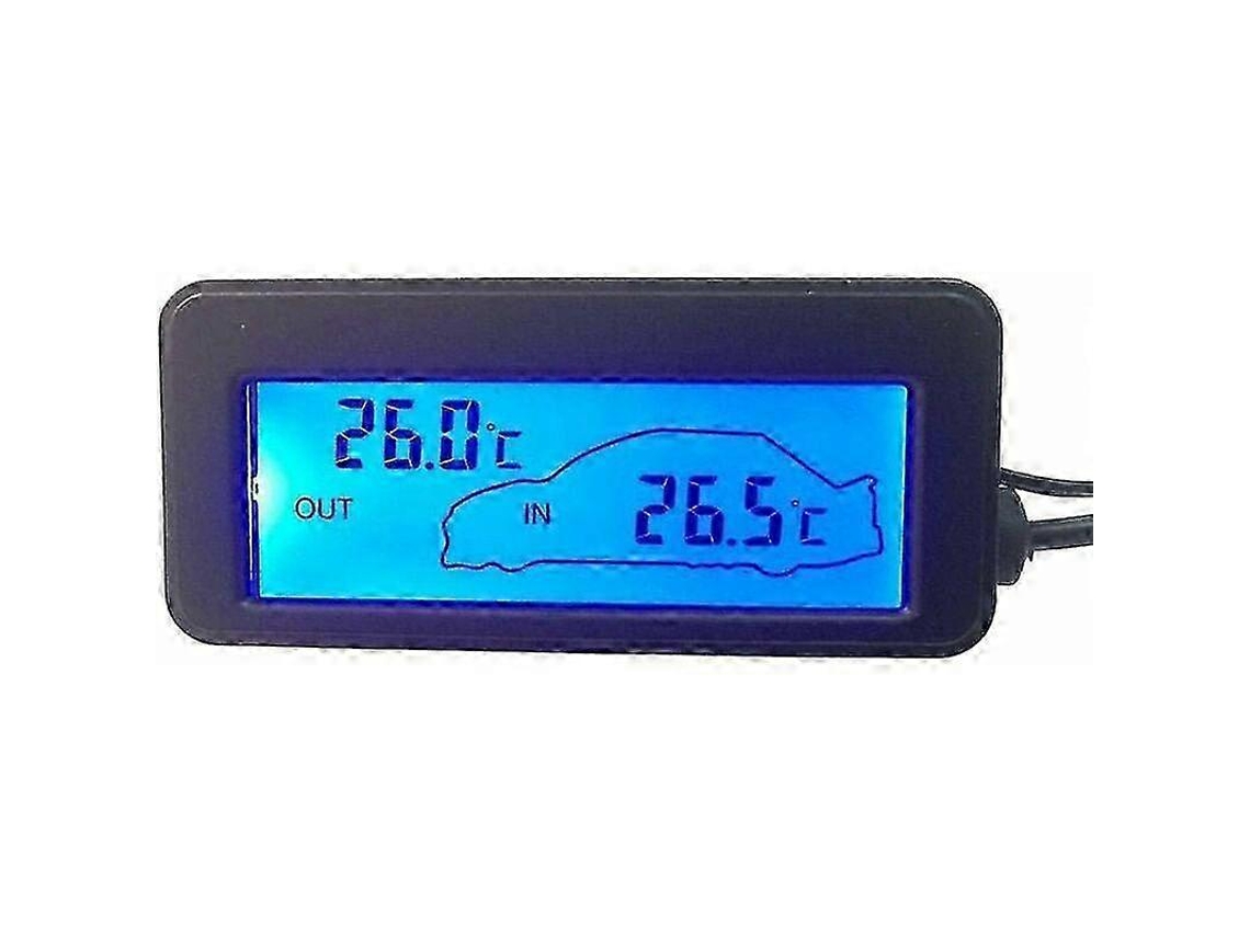 Termômetro Digital Para Carro, Mini Termômetro Lcd Com Luz De Fundo Dc 12v, Presente Ideal Ly Ebike