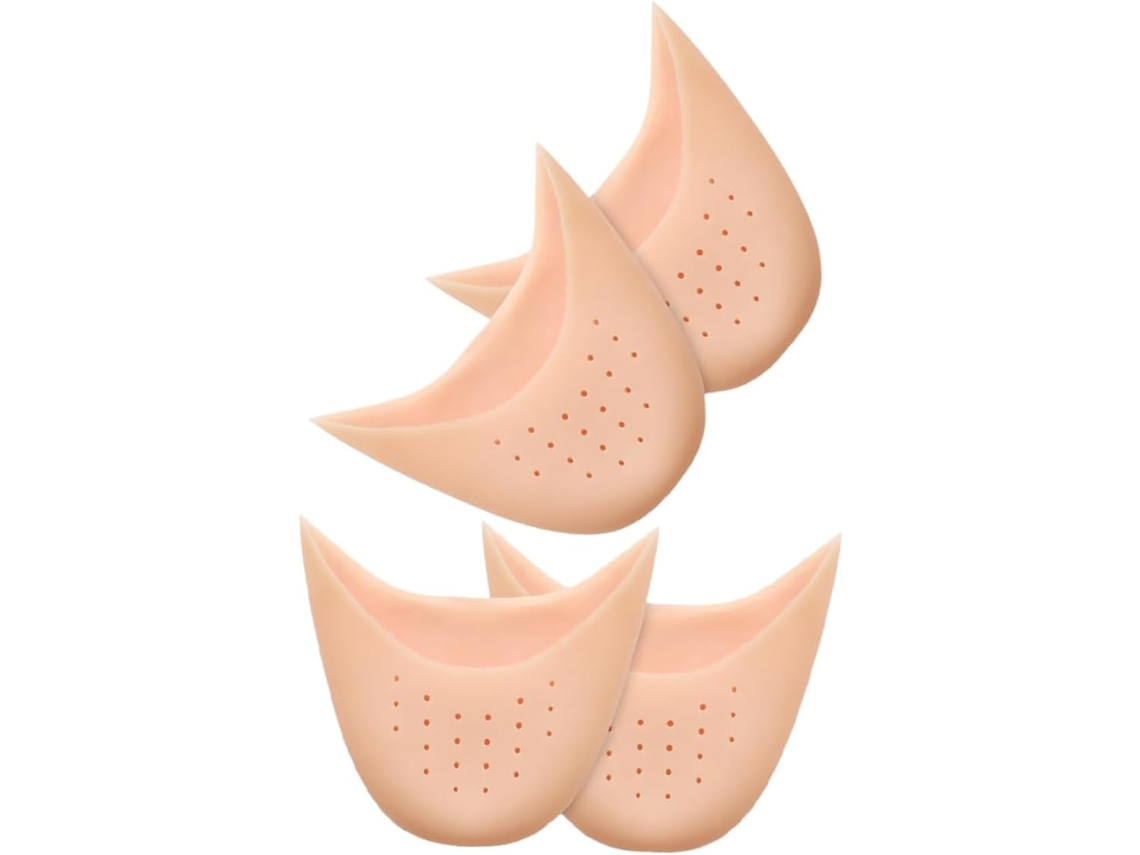 Protetores De Pés Femininos Valiclud, Capas De Silicone Para Os Dedos, Conjunto De 4 Peças, Confortáveis Para Saltos