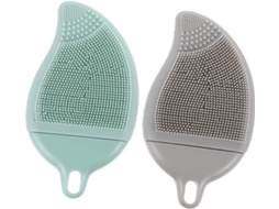 Lurelia Pack De 2 Escovas De Banho Para Bebé, Silicone Macio E Massagem Suave