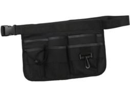 Cinto De Ferramentas Jardinagem Toddmomy Em Tecido Oxford Preto, Com Bolsos Utilitários Ajustáveis, Bolsa De Cintura