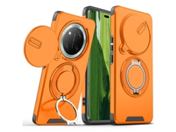 Capa PANOONA para Honor 400 Lite com Lente Deslizante Proteção Extra para Câmera e Anticair Laranja
