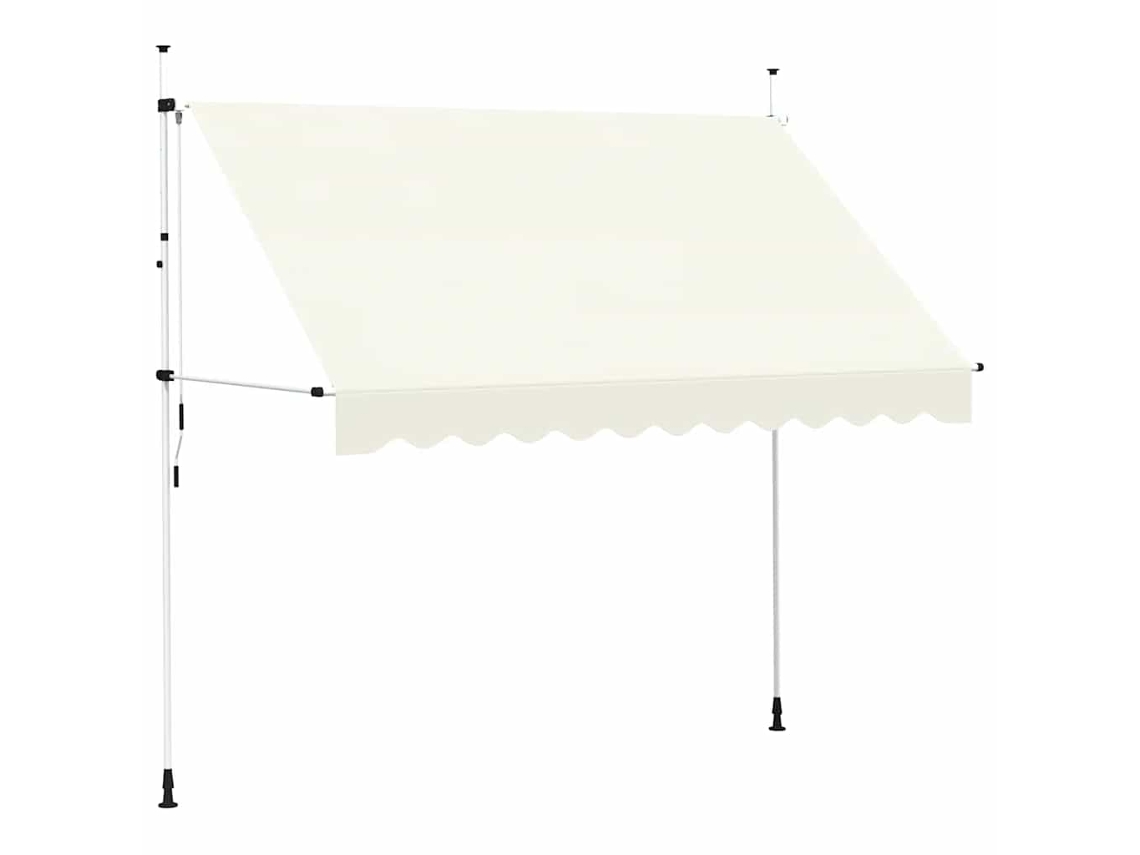 Retractable Awning, Retractable Awnings Vidaxl Creme Tecido (n/a)