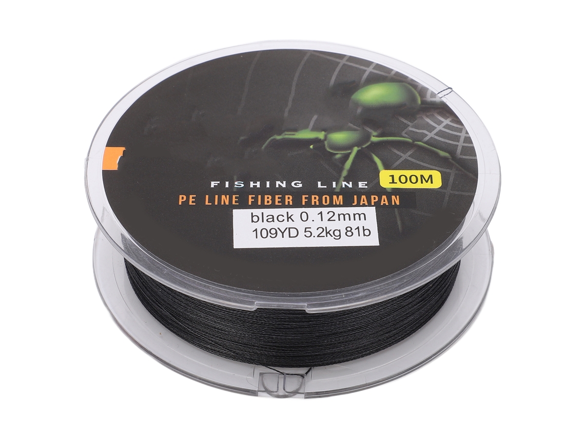 Linha de Pesca Trançada 100m Multicolor Resistente