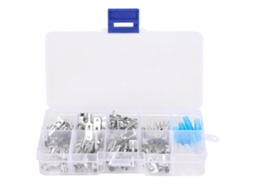 Kit De Conectores De Cabos De Latão Prensados Laxiscreed, 90 Peças De 6,3mm Para Ligação Elétrica Segura