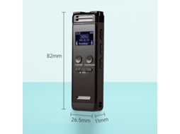 Gravador de voz digital 32g, 1536kbps, com MP3 player, proteção por senha, para aulas, reuniões, entrevistas | S/MARCA