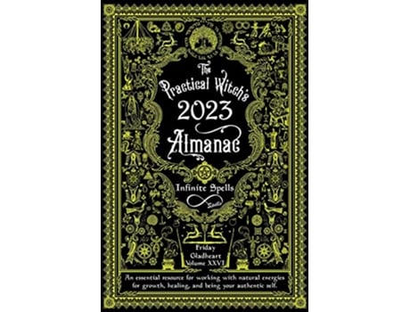 Livro Practical Witchs Almanac 2023 de Friday Gladheart (Inglês)
