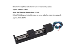 Laxiscreed Mini Linear Rail Com 100mm De Curso, Compatível Com Motor De Passos De 28 Passos