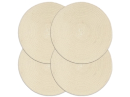 Placemat, Placemats Vidaxl Marrom Algodão (n/a)