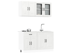 Conjunto de 4 Armários de Cozinha Branco HARLANV1