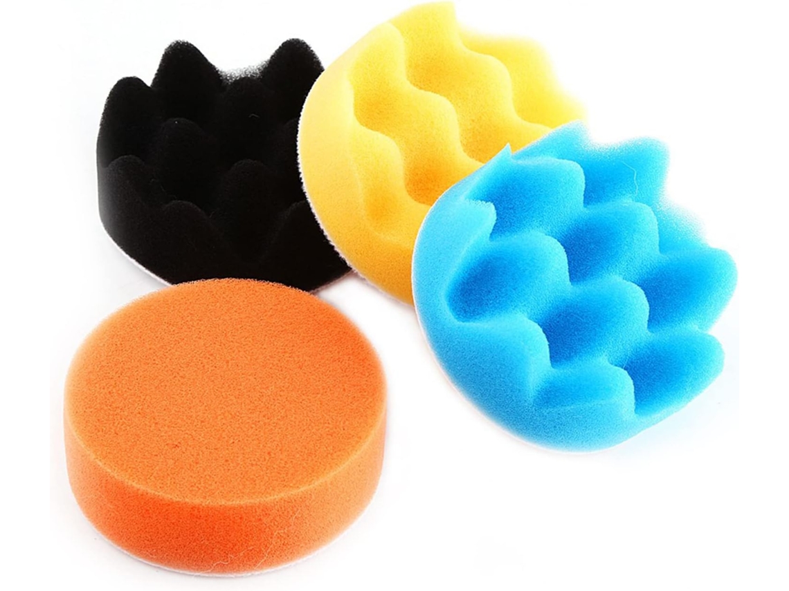 Kit Com 50 Boinas De Polimento 3 Polegadas, Polimento, Esponja Para