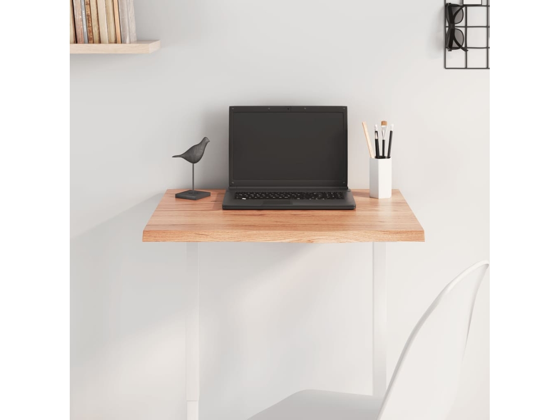 Vidaxl Tampo De Mesa 60x50x2 Cm Carvalho Tratado Castanho-claro