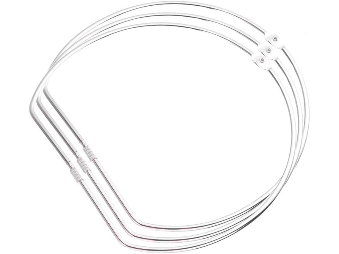 Conjunto De 5 Anéis Semicirculares Para Pacotes E Mochilas, Ferro Prateado