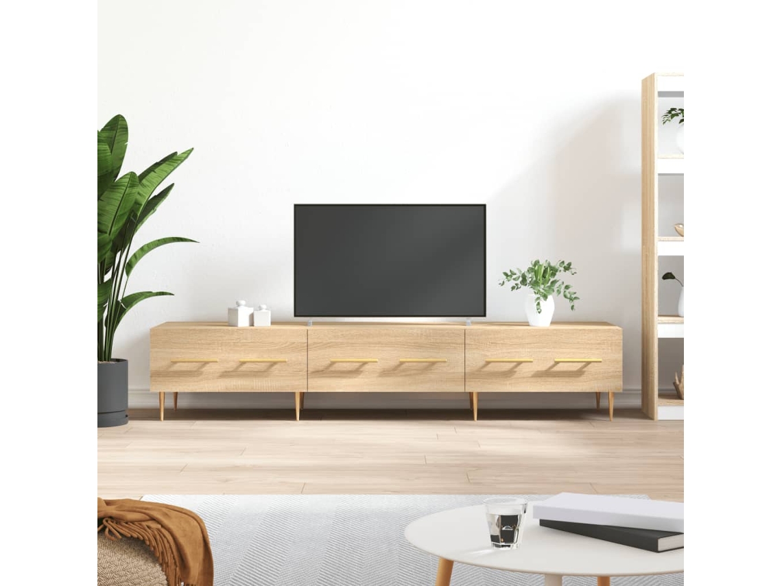 Tv Cabinet, Tv Cabinets Vidaxl Marrom Madeira Processada (n/a)