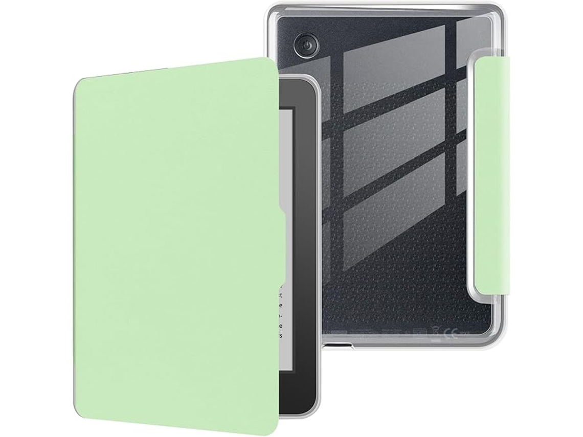 Capa para Kobo Clara Color de 6 Polegadas, Capa Traseira Transparente em Tpu Verde Claro SIURN