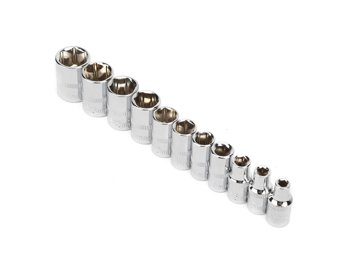 Set De 11 Brocas Hexagonais De Aço Crv 4-14mm (largura 5cm)