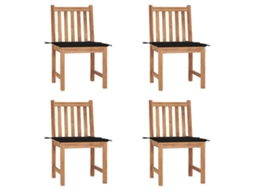 Garden Chair, Garden Chairs Vidaxl Preto Madeira (n/a)