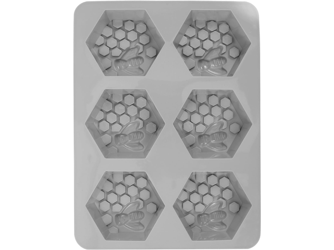 Molde De Silicone Em Formato De Favo De Mel Para Sabonetes E Doces.