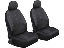 Capas para bancos de carro, acessórios internos, couro PU preto, 4 peças, proteção