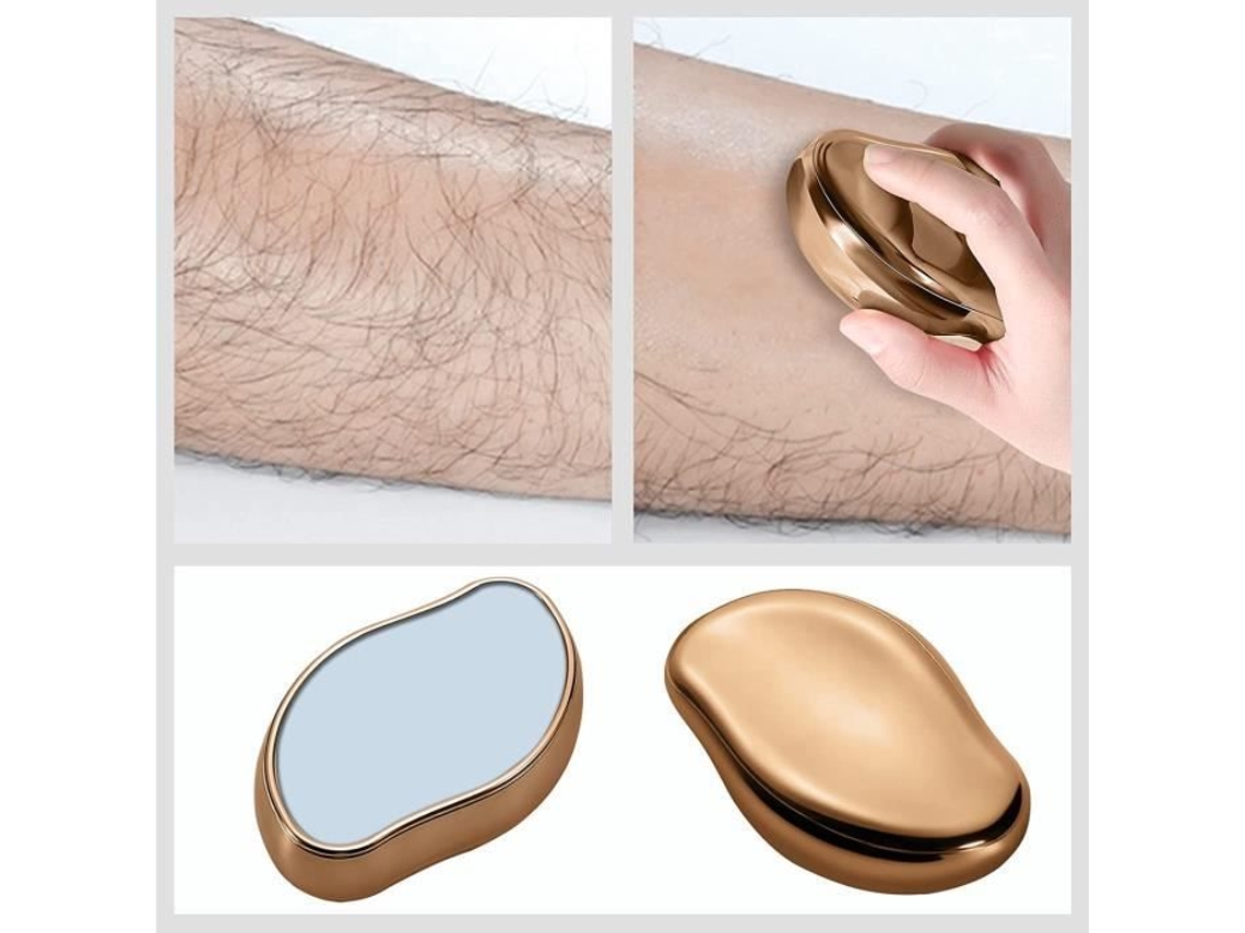 Epilador Crystal Hair Eraser, Epilador De Depilação Física Indolor Para Mulher, Depilação Sem Barbear (dourado)