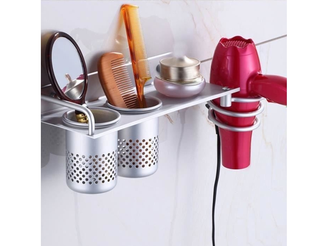 Suporte Para Secador De Cabelo, Toalhas, Pente E Escova Dentes - Grande