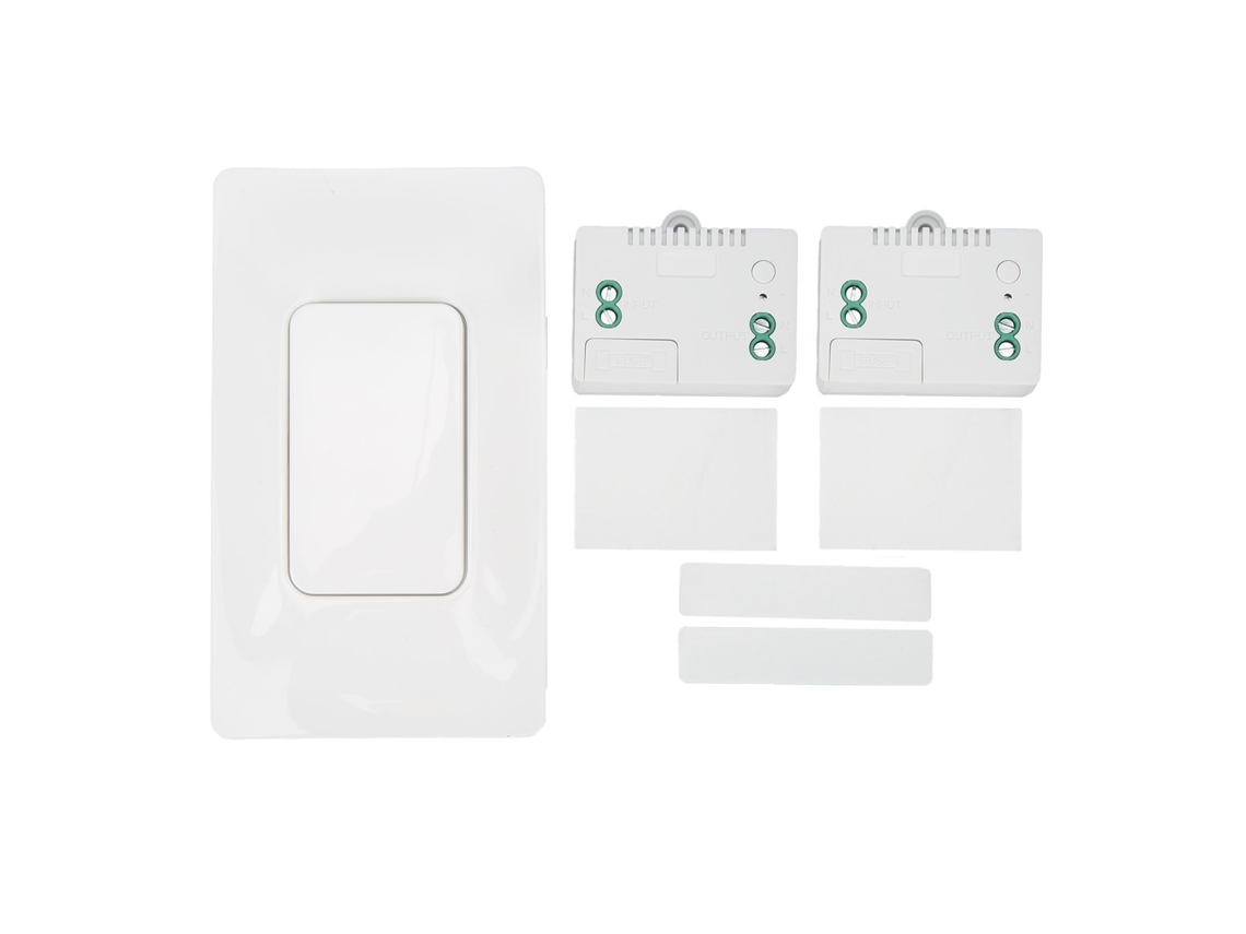 Kit De Interruptor Sem Fio Autoalimentado 433mhz Controle Remoto Impermeável Ac110v‑230v