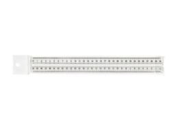 Régua de mesa Artiglio 5251 cirterio 300 mm plástico branco