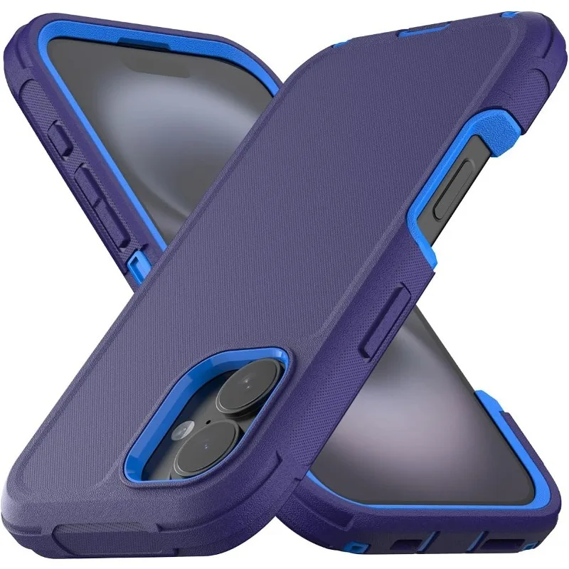(azul Escuro, Iphone 16 Pro Max) Capa Rígida De Padrão Militar Com Cobertura Total, Resistente E Durável, À Prova De Choque E Poeira.