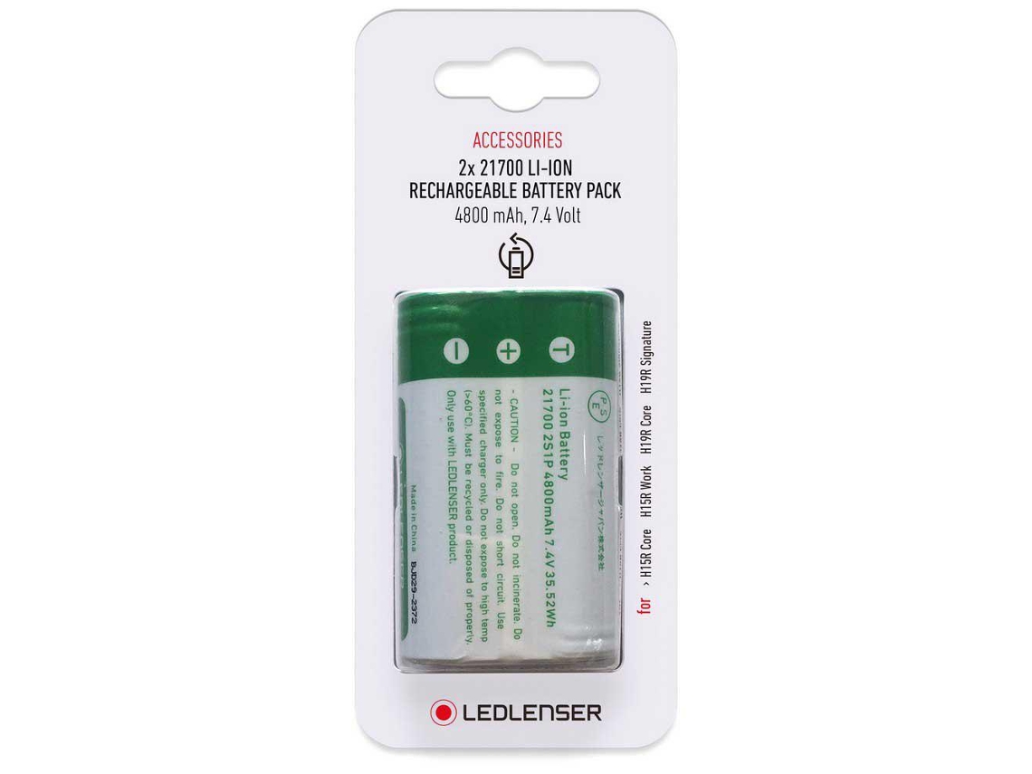 Led Lenser Bateria Recarregável 2X21700 Li-Ion 4800Mah