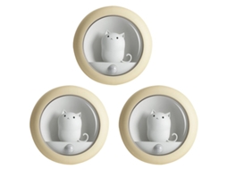 Luz noturna para gatos com sensor de movimento, luz LED recarregável, pequena luz noturna USB, abajur de cabeceira Slowmoose