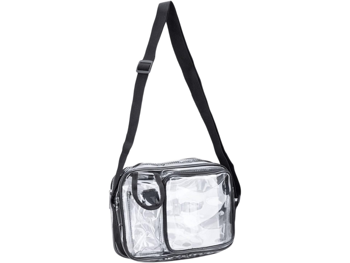 Bolsa transversal leve em PVC com tecnologia antiestática, ideal para engenheiros, viagens e tarefas diversas.