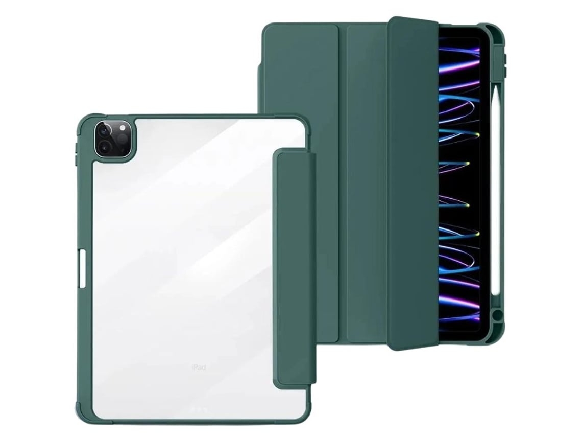 Capa Crystal Folio para Ipad 9.7 2017 5º Ger Verde Escuro