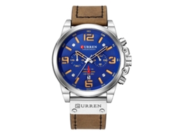 Relógio Masculino Multifuncional MDUG, com pulseira de couro, esportivo, moderno