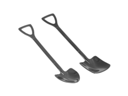 2 Peças De Colher De Palheta De Aço Inoxidável Resistente À Corrosão Com Design Ergonômico Para Sobremesas, Café, Sorvete, Melancia Azul