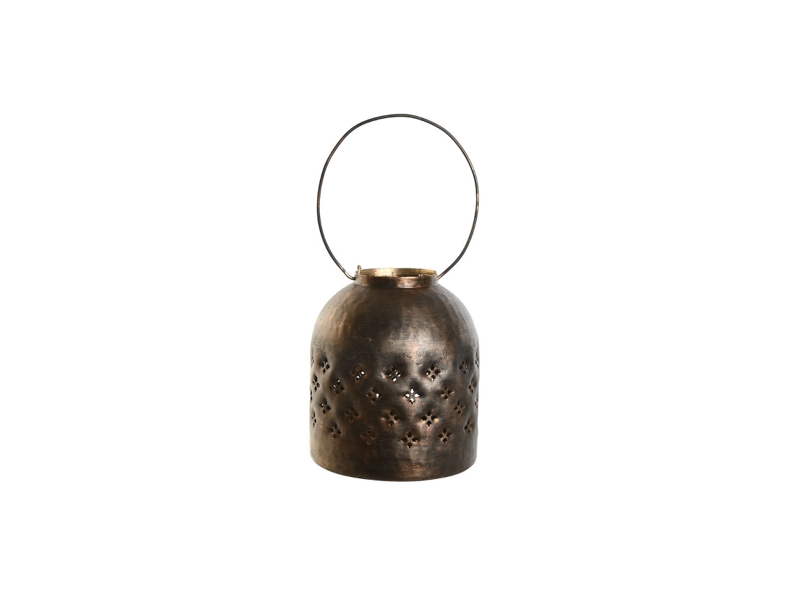Castiçais Dkd Home Decor Bronze Dourado Alumínio 22 X 22 X 24 Cm