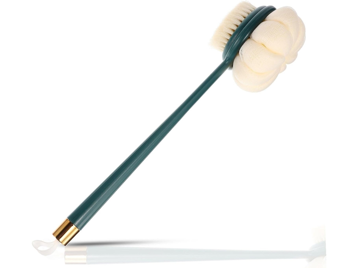 Lurelia Bucha Vegetal De Banho Para Costas E Corpo, Bucha Vegetal, Cabo Longo E Dupla Face, Uso Diário Confortável