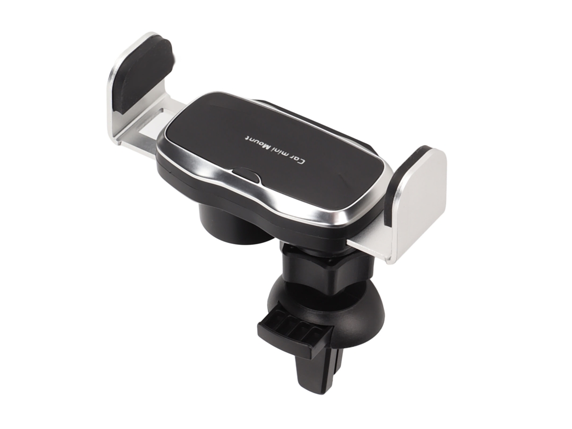 Suporte Universal Para Telefone Carro Prata Rotativo
