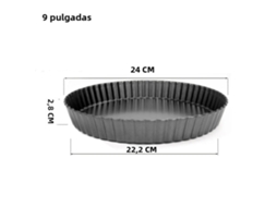 Forma Retangular de Alumínio Antiaderente com Fundo Removível para Tortas. MDUG (9 Polegadas)
